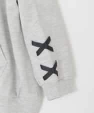 KJCED30044 a.v.v KIDS(アー・ヴェ・ヴェ) [120-160]レースアップパーカー グレー