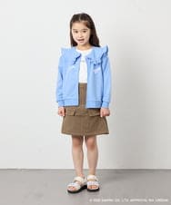 KJCED80049 a.v.v KIDS(アー・ヴェ・ヴェ) 【数量限定】[110-160][シナモロール＆ポチャッコ]フリル衿スウェットカーディガン ブルー