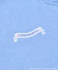 KJCED80049 a.v.v KIDS(アー・ヴェ・ヴェ) 【数量限定】[110-160][シナモロール＆ポチャッコ]フリル衿スウェットカーディガン ブルー