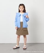 KJCED80049 a.v.v KIDS(アー・ヴェ・ヴェ) 【数量限定】[110-160][シナモロール＆ポチャッコ]フリル衿スウェットカーディガン ブルー