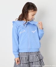 KJCED80049 a.v.v KIDS(アー・ヴェ・ヴェ) 【数量限定】[110-160][シナモロール＆ポチャッコ]フリル衿スウェットカーディガン ブルー