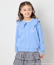 KJCED80049 a.v.v KIDS(アー・ヴェ・ヴェ) 【数量限定】[110-160][シナモロール＆ポチャッコ]フリル衿スウェットカーディガン ブルー