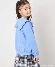 KJCED80049 a.v.v KIDS(アー・ヴェ・ヴェ) 【数量限定】[110-160][シナモロール＆ポチャッコ]フリル衿スウェットカーディガン ブルー