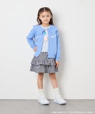 KJCED80049 a.v.v KIDS(アー・ヴェ・ヴェ) 【数量限定】[110-160][シナモロール＆ポチャッコ]フリル衿スウェットカーディガン ブルー