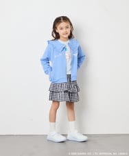 KJCED80049 a.v.v KIDS(アー・ヴェ・ヴェ) 【数量限定】[110-160][シナモロール＆ポチャッコ]フリル衿スウェットカーディガン ブルー