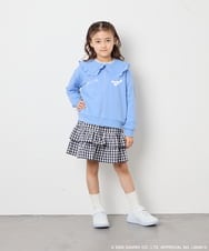 KJCED80049 a.v.v KIDS(アー・ヴェ・ヴェ) 【数量限定】[110-160][シナモロール＆ポチャッコ]フリル衿スウェットカーディガン ブルー