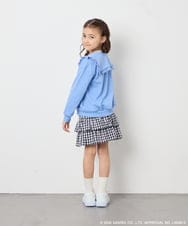 KJCED80049 a.v.v KIDS(アー・ヴェ・ヴェ) 【数量限定】[110-160][シナモロール＆ポチャッコ]フリル衿スウェットカーディガン ブルー