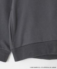 KJCED80049 a.v.v KIDS(アー・ヴェ・ヴェ) 【数量限定】[110-160][シナモロール＆ポチャッコ]フリル衿スウェットカーディガン ダークグレー