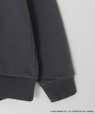 KJCED80049 a.v.v KIDS(アー・ヴェ・ヴェ) 【数量限定】[110-160][シナモロール＆ポチャッコ]フリル衿スウェットカーディガン ダークグレー