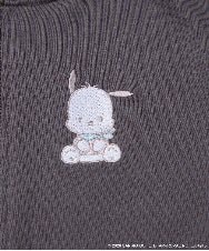 KJCED80049 a.v.v KIDS(アー・ヴェ・ヴェ) 【数量限定】[110-160][シナモロール＆ポチャッコ]フリル衿スウェットカーディガン ダークグレー