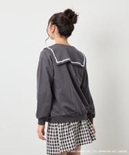 KJCED80049 a.v.v KIDS(アー・ヴェ・ヴェ) 【数量限定】[110-160][シナモロール＆ポチャッコ]フリル衿スウェットカーディガン ダークグレー