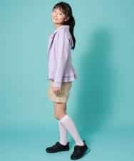 KJCEM21029 a.v.v KIDS(アー・ヴェ・ヴェ) [100-130]【羽織に最適】ダンボールパーカー[WEB限定サイズ] ライトグリーン