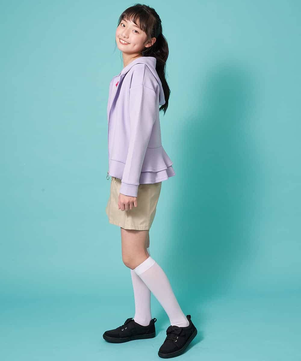 KJCEM21029 a.v.v KIDS(アー・ヴェ・ヴェ) [100-130]【羽織に最適】ダンボールパーカー[WEB限定サイズ] ライトグリーン