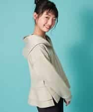 KJCEM21029 a.v.v KIDS(アー・ヴェ・ヴェ) [100-130]【羽織に最適】ダンボールパーカー[WEB限定サイズ] ライトグリーン