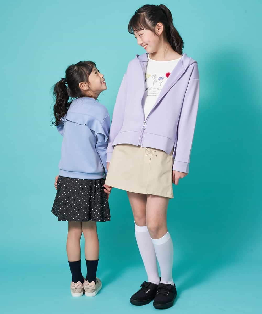 KJCEM21029 a.v.v KIDS(アー・ヴェ・ヴェ) [100-130]【羽織に最適】ダンボールパーカー[WEB限定サイズ] ライトグリーン