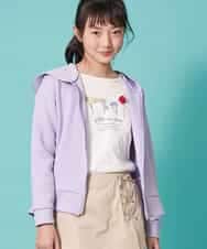 KJCEM21029 a.v.v KIDS(アー・ヴェ・ヴェ) [100-130]【羽織に最適】ダンボールパーカー[WEB限定サイズ] ラベンダー