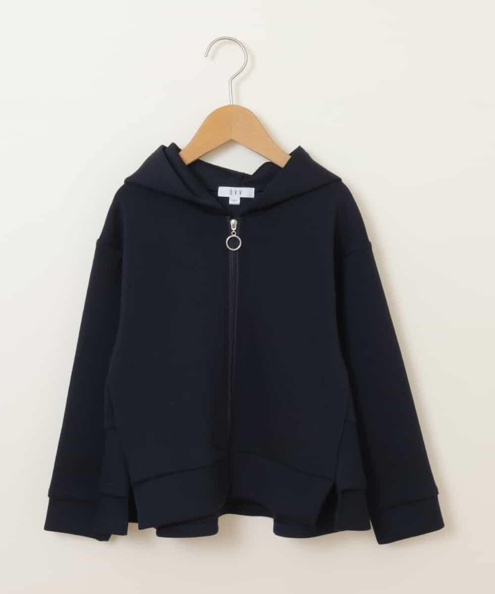 KJCEM21029 a.v.v KIDS(アー・ヴェ・ヴェ) [100-130]【羽織に最適】ダンボールパーカー[WEB限定サイズ] ネイビー