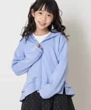 KJCEP30029 a.v.v KIDS(アー・ヴェ・ヴェ) [100-130]バックフリルダンボールパーカー ライトブルー