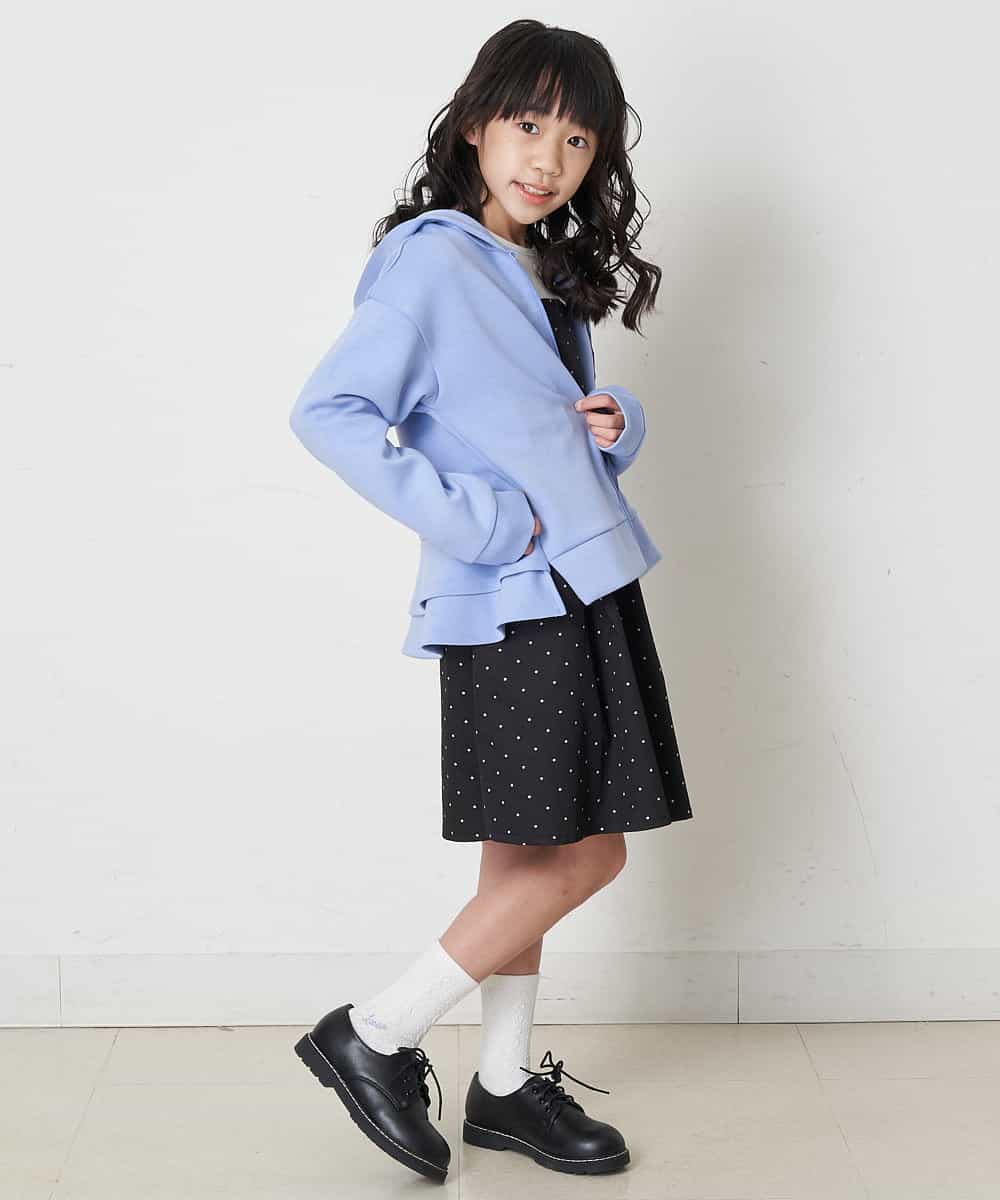 KJCEP30029 a.v.v KIDS(アー・ヴェ・ヴェ) [100-130]バックフリルダンボールパーカー ライトブルー