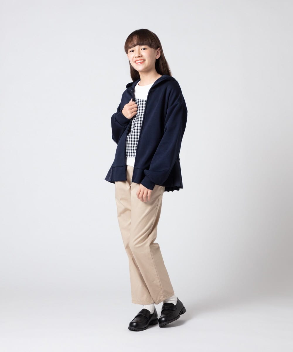 KJCES31034 a.v.v KIDS(アー・ヴェ・ヴェ) [110-130]バックプリーツダンボールパーカー ミント