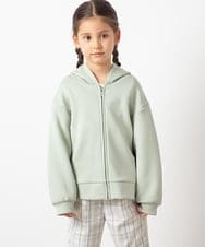KJCES31034 a.v.v KIDS(アー・ヴェ・ヴェ) [110-130]バックプリーツダンボールパーカー ミント