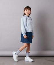 KJCEW31039 a.v.v KIDS(アー・ヴェ・ヴェ) [140-150]ダンボールカーディガン ネイビー