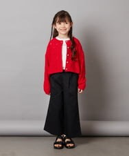 KJCEX32044 a.v.v KIDS(アー・ヴェ・ヴェ) [160]アイレット編みカーディガン アイボリー