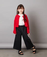 KJCEX32044 a.v.v KIDS(アー・ヴェ・ヴェ) [160]アイレット編みカーディガン アイボリー