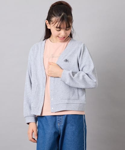 KJCFD31039 a.v.v KIDS [130-160]Nネックカットカーディガン