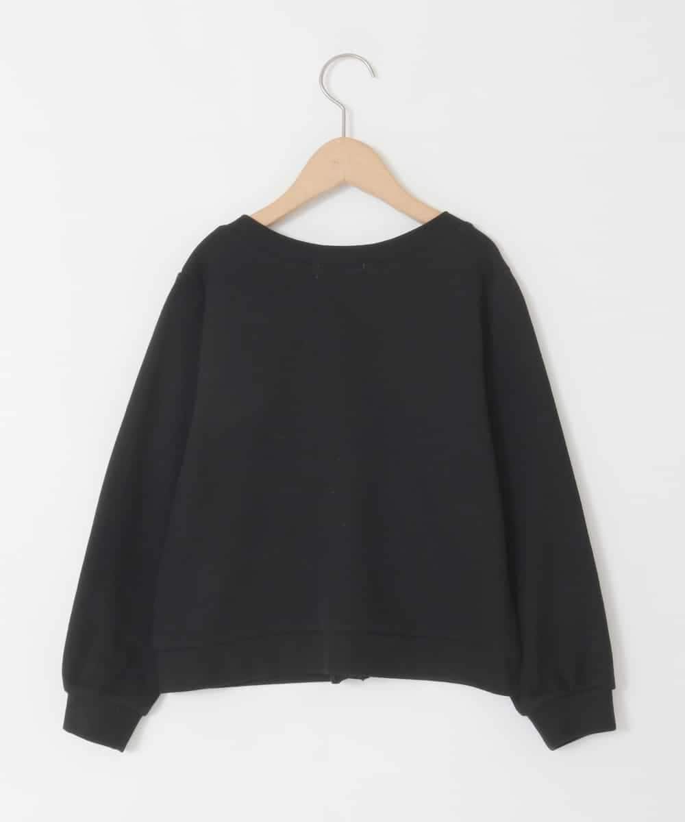 KJCFD31039 a.v.v KIDS(アー・ヴェ・ヴェ) [130-160]Nネックカットカーディガン ブラック