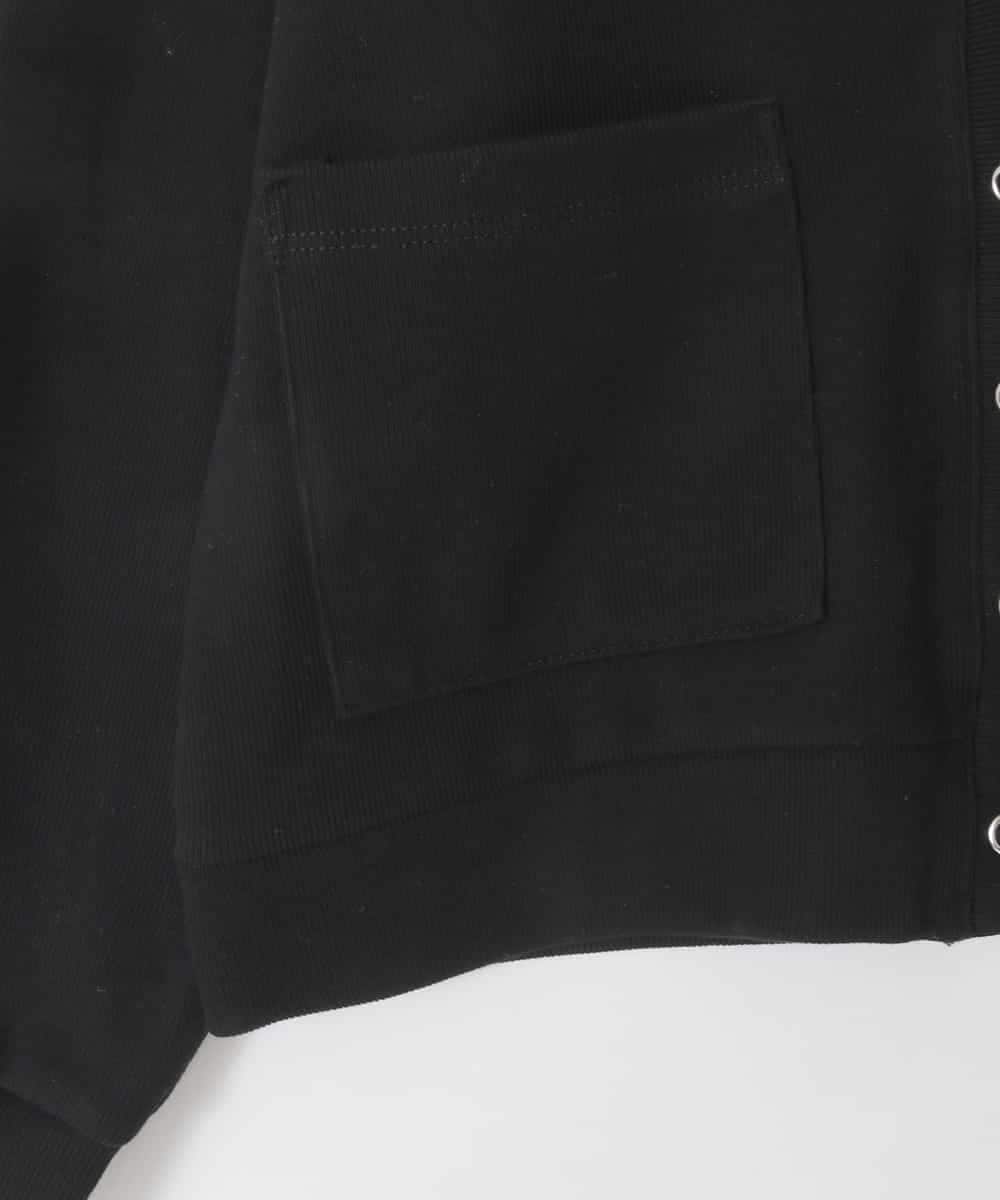 KJCFD31039 a.v.v KIDS(アー・ヴェ・ヴェ) [130-160]Nネックカットカーディガン ブラック