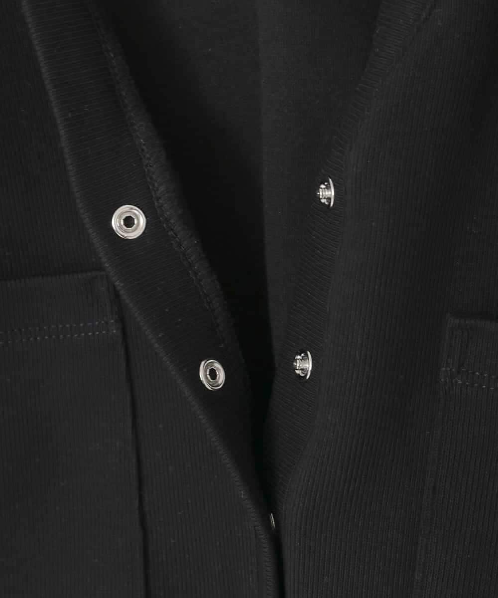 KJCFD31039 a.v.v KIDS(アー・ヴェ・ヴェ) [130-160]Nネックカットカーディガン ブラック