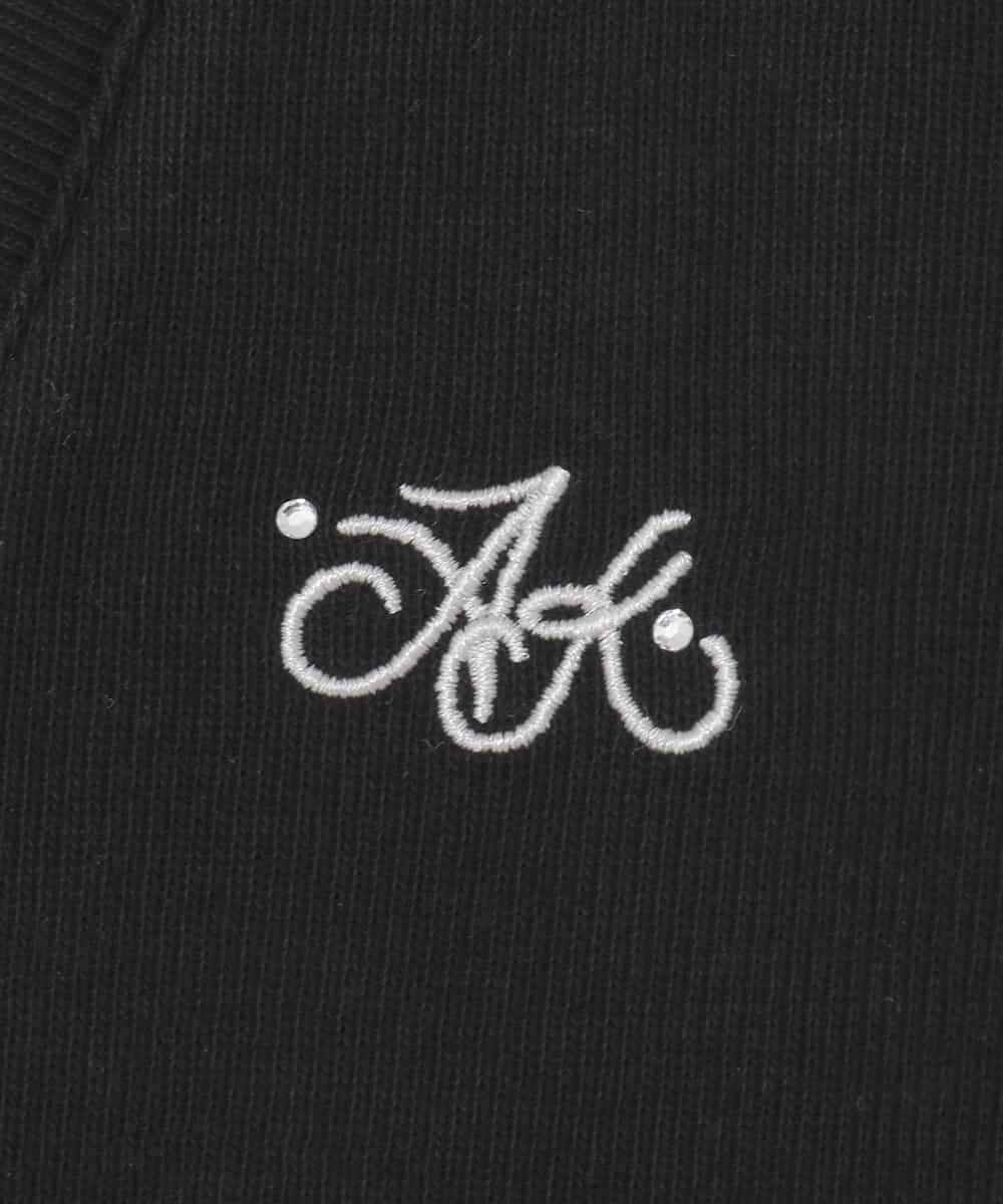 KJCFD31039 a.v.v KIDS(アー・ヴェ・ヴェ) [130-160]Nネックカットカーディガン ブラック