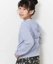 KJCFM30024 a.v.v KIDS(アー・ヴェ・ヴェ) [100-130]ボーダージャガードジップパーカー[WEB限定サイズ] ライトブルー