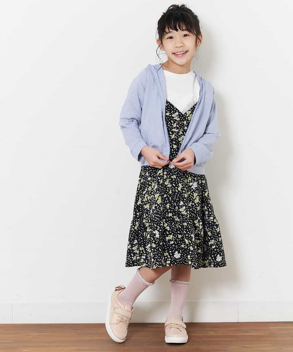 KJCFM30024 a.v.v KIDS(アー・ヴェ・ヴェ) [100-130]ボーダージャガードジップパーカー[WEB限定サイズ] ライトブルー