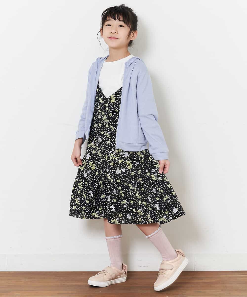 KJCFM30024 a.v.v KIDS(アー・ヴェ・ヴェ) [100-130]ボーダージャガードジップパーカー[WEB限定サイズ] ライトブルー