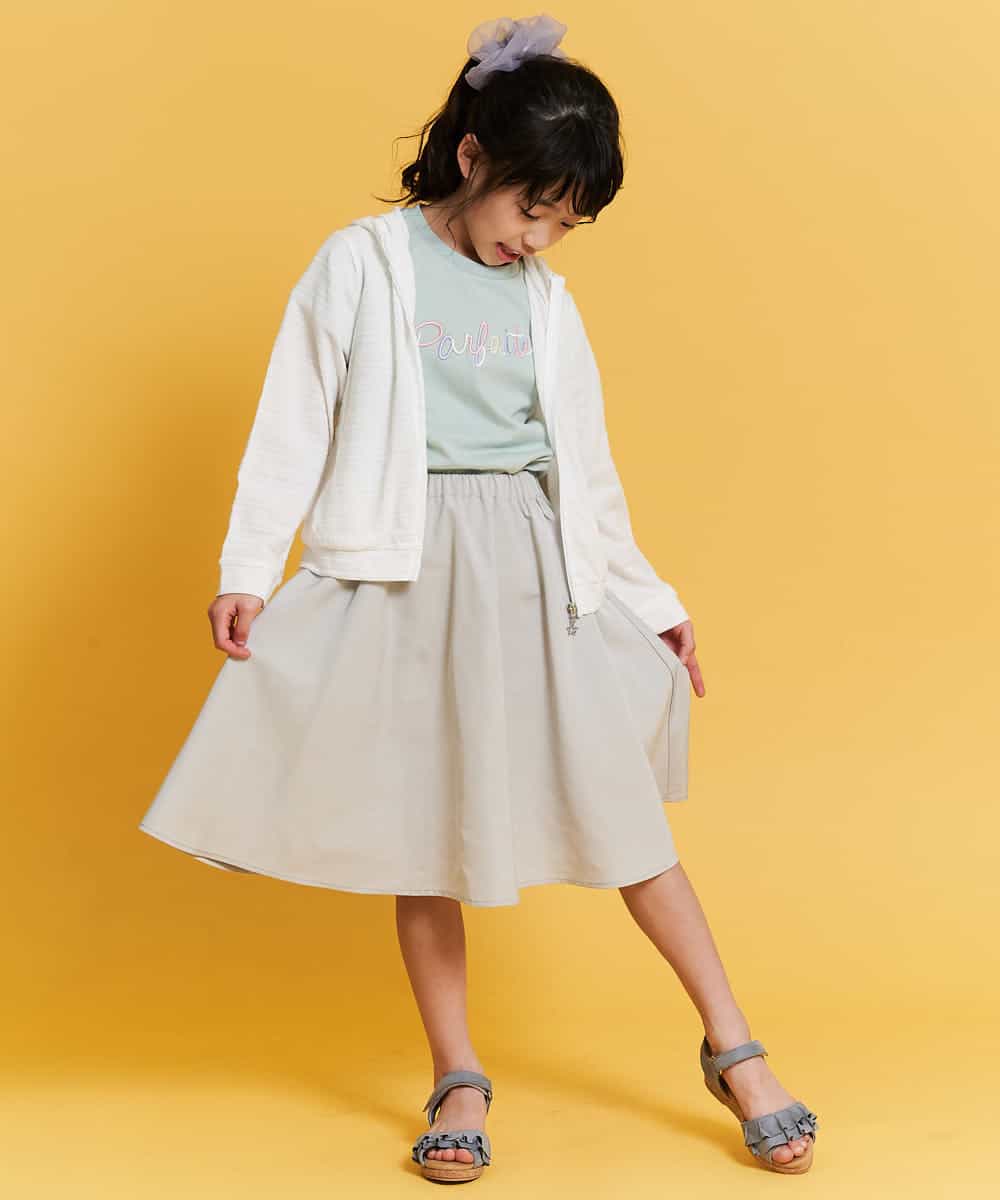 KJCFM30024 a.v.v KIDS(アー・ヴェ・ヴェ) [100-130]ボーダージャガードジップパーカー[WEB限定サイズ] ライトブルー