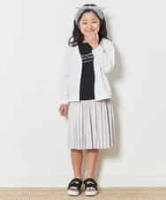 KJCFM31019 a.v.v KIDS(アー・ヴェ・ヴェ) [100-130]Vネックカットカーディガン[WEB限定サイズ] ホワイト