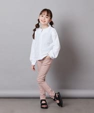 KJCFW41034 a.v.v KIDS(アー・ヴェ・ヴェ) [140-150]ボーダーJQカーデ ホワイト