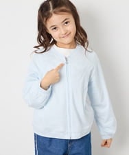 KJCGD01039 a.v.v KIDS(アー・ヴェ・ヴェ) 【UVカット】[120-160]ボーダージャガードカーディガン ライトブルー