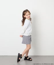 KJCGD55049 a.v.v KIDS(アー・ヴェ・ヴェ) [110-140]【数量限定】[シナモロール＆クロミ]レーシーボーダーカーディガン ホワイト