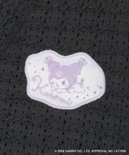 KJCGD55049 a.v.v KIDS(アー・ヴェ・ヴェ) [110-140]【数量限定】[シナモロール＆クロミ]レーシーボーダーカーディガン ブラック