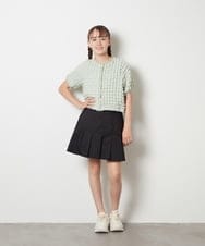 KJCGS03029 a.v.v KIDS(アー・ヴェ・ヴェ) [100-130]ぽこぽこポップコーンカーディガン ブラック