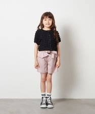 KJCGS03029 a.v.v KIDS(アー・ヴェ・ヴェ) [100-130]ぽこぽこポップコーンカーディガン ブラック