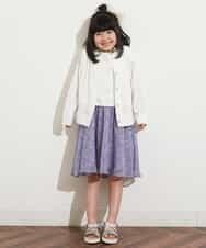 KJCHM01029 a.v.v KIDS(アー・ヴェ・ヴェ) [100-130]ランダムテレコリングボタンカーディガン[WEB限定サイズ] ライトブルー