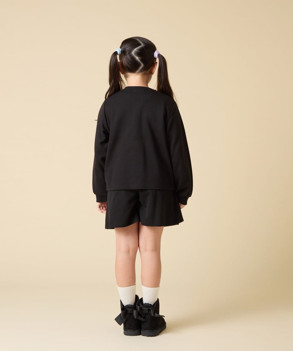 KJCJA32039 a.v.v KIDS(アー・ヴェ・ヴェ) [130-160]ハート刺繍カーディガン グレー