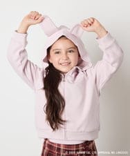 KJCJA80044 a.v.v KIDS(アー・ヴェ・ヴェ) 【数量限定】[100-150]［マイメロディ／クロミ］耳付きパーカー ピンク