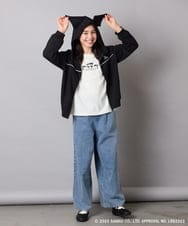 KJCJA80044 a.v.v KIDS(アー・ヴェ・ヴェ) 【数量限定】[100-150]［マイメロディ／クロミ］耳付きパーカー ピンク