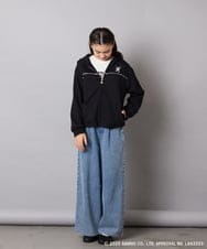 KJCJA80044 a.v.v KIDS(アー・ヴェ・ヴェ) 【数量限定】[100-150]［マイメロディ／クロミ］耳付きパーカー ピンク