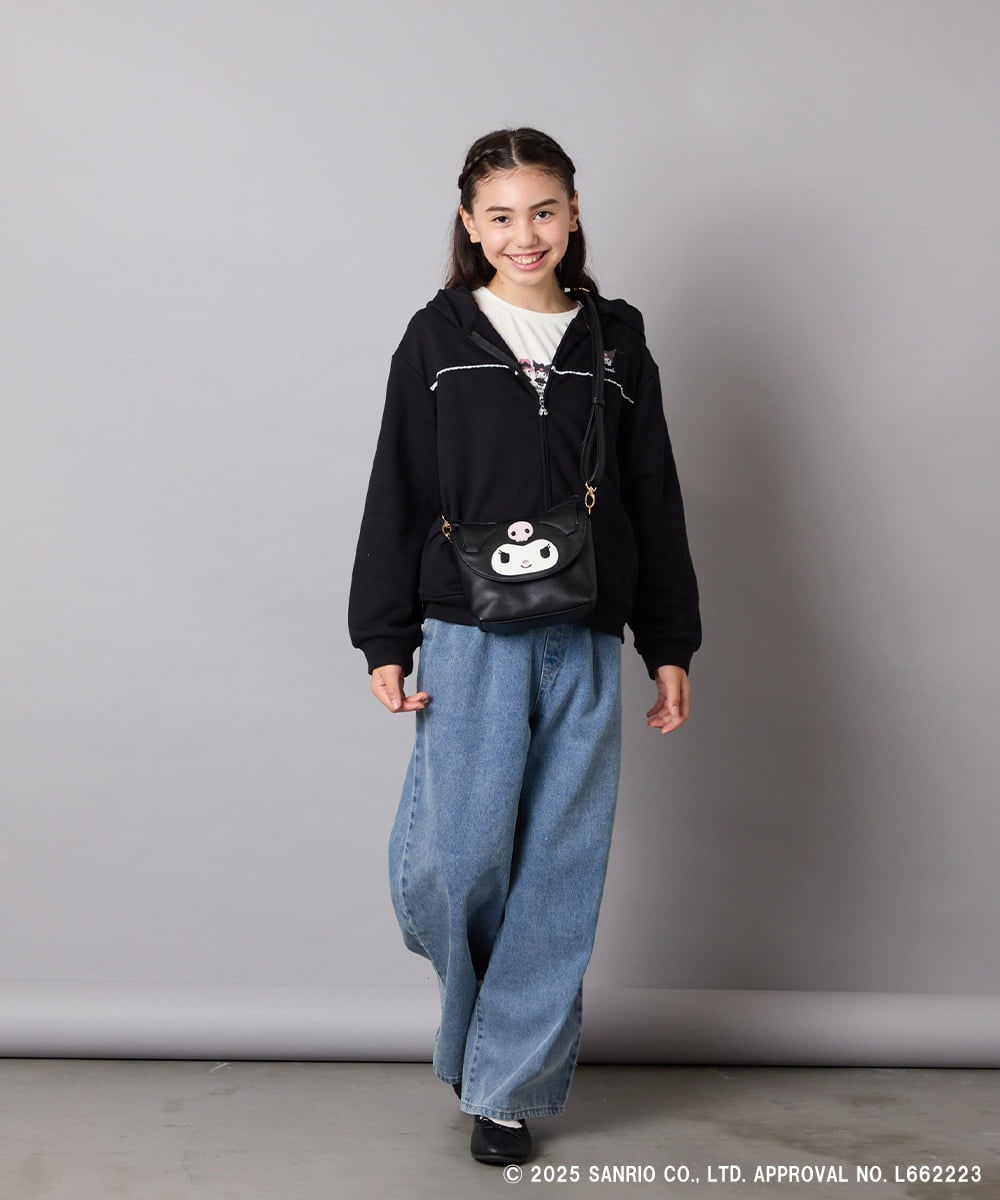 KJCJA80044 a.v.v KIDS(アー・ヴェ・ヴェ) 【数量限定】[100-150]［マイメロディ／クロミ］耳付きパーカー ピンク